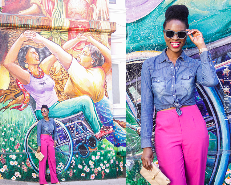 Style Inspiration: San Francisco Edition - Pink & Denim - Conscious & Chic