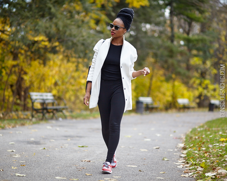 Style inspiration: How I Wear My White Coat in The Fall - Conscious & Chic