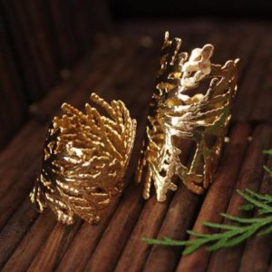 Tuia Leaf Ring, $182